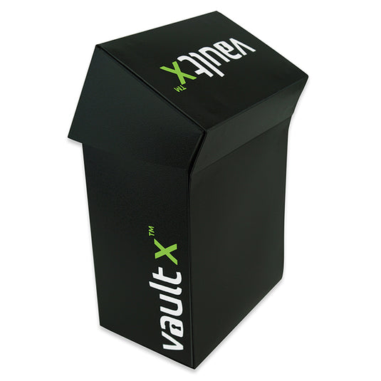 Vault X - Small Deck Box w/ 100 Card Sleeves - Black