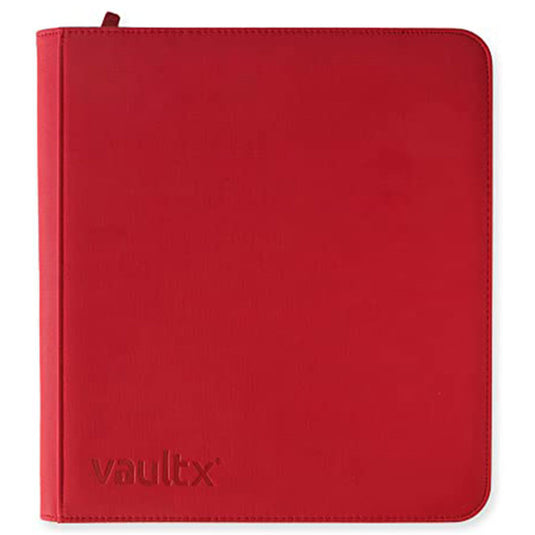 Vault X - 12-Pocket Exo-Tec® - Zip Binder - Red