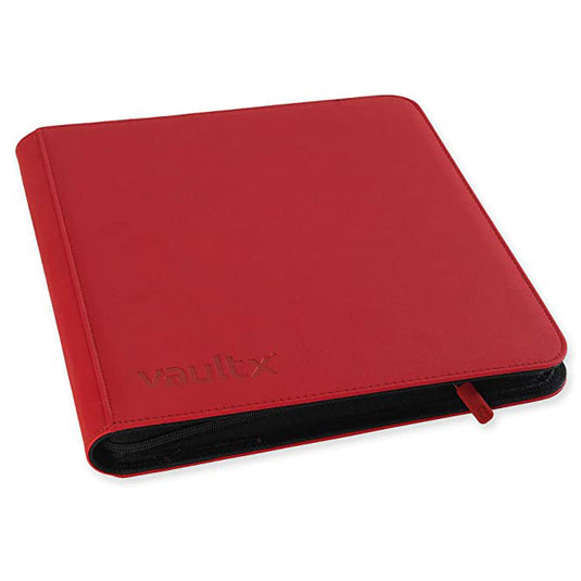 Vault X - 12-Pocket Exo-Tec® - Zip Binder - Red
