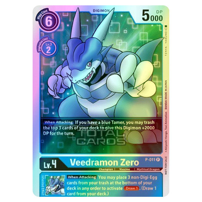 Digimon Card Game - Special Box Promotion Pack - Veedramon Zero - P-01 Digimon Card Game - Special Box Promotion Pack - Veedramon Zero - P-01