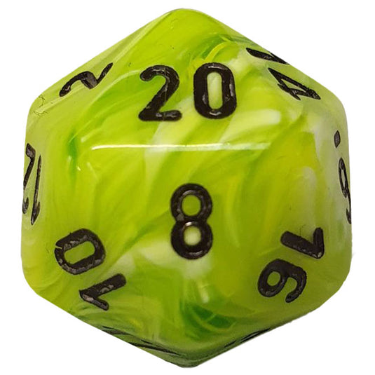 Chessex - Signature 16mm D20 - Vortex Bright Green with Black