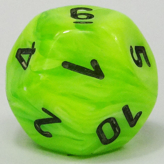 Chessex - Signature 16mm D12 - Vortex - Bright Green With Black