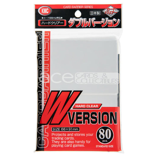 KMC - Standard Sleeves - W Version - Clear - (80 Sleeves)