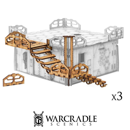 Warcradle Scenics - Tech City - Staircase Set