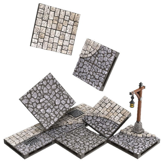 WarLock Tiles - Town & Village - Town Square