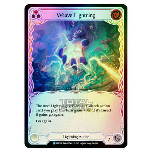 Flesh & Blood - Tales of Aria - WEAVE LIGHTNING (Rare) ELE180 (Rainbow Foil)