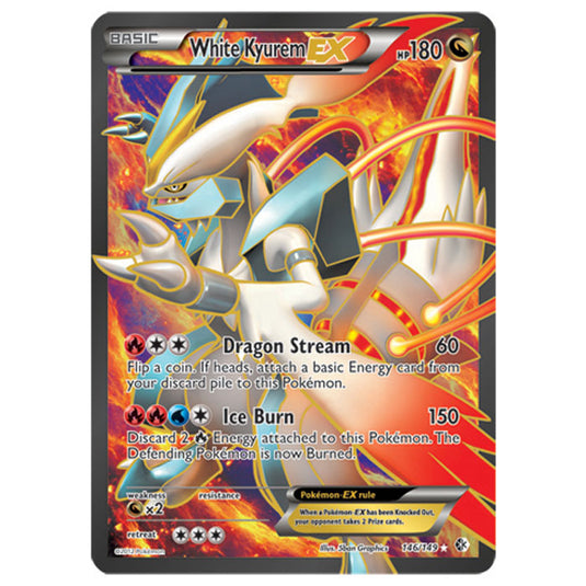 Pokemon - Black & White - Boundaries Crossed - White Kyurem EX Full-Art 146/149