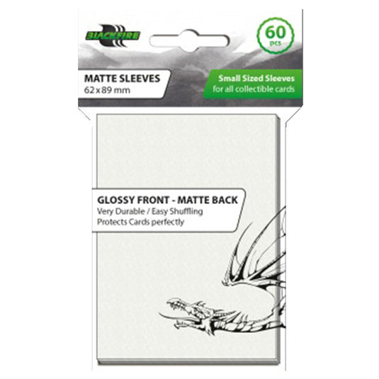 Blackfire - Small Matte Sleeves - White (60 Sleeves)