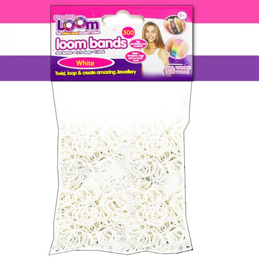 White Loom Bands - x300