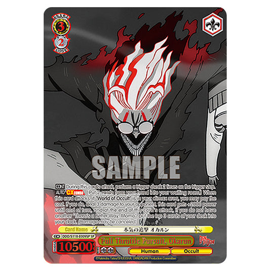 Character DDD/S118-E009SP card from the Weiss Schwarz set Dandadan