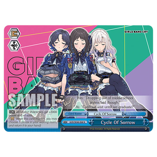 Climax GCR/SE48-E68 card from the Weiss Schwarz set Girls Band Cry