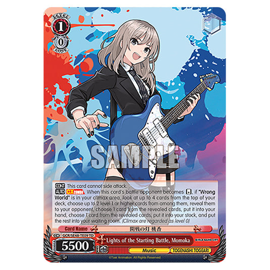 Character GCR/SE48-TE09 card from the Weiss Schwarz set Girls Band Cry