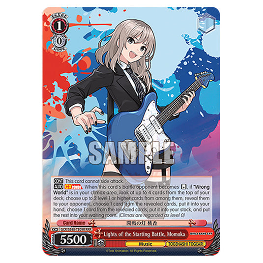 Character GCR/SE48-TE09R card from the Weiss Schwarz set Girls Band Cry