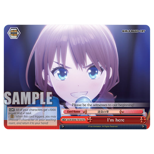 Climax GCR/SE48-TE18 card from the Weiss Schwarz set Girls Band Cry