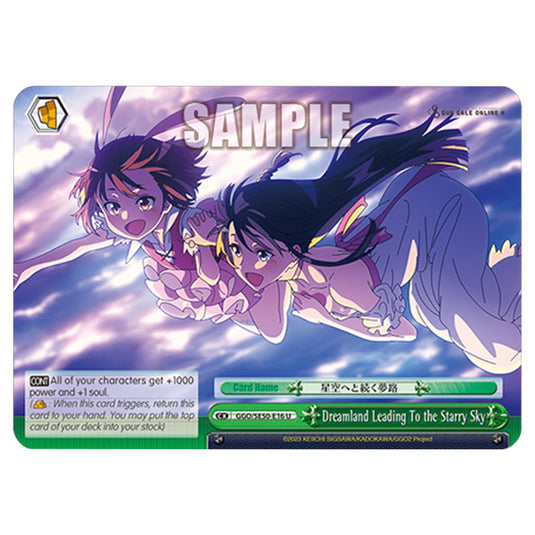 Dreamland Leading To the Starry Sky GGO/SE50-E16 card from the Weiss Schwarz set SAO Alternative - Gun Gale Online - 2