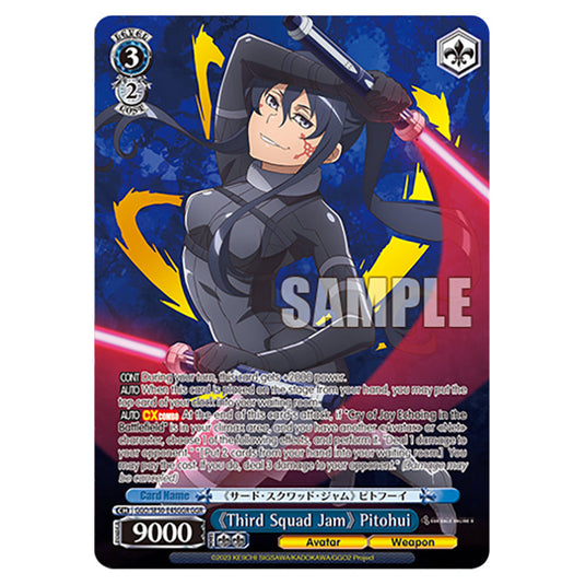 《Third Squad Jam》 Pitohui GGO/SE50-E45GGR card from the Weiss Schwarz set SAO Alternative - Gun Gale Online - 2