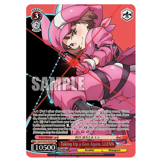 Taking Up a Gun Again, LLENN GGO/SE50-PE04S card from the Weiss Schwarz set SAO Alternative - Gun Gale Online - 2