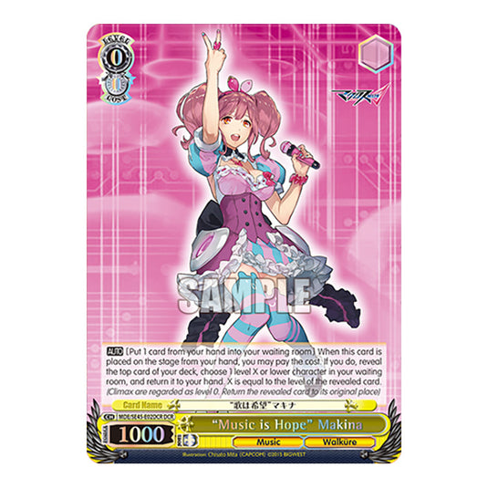 Character MDE/SE45-E04SP card from the Weiss Schwarz set MACROSS Delta