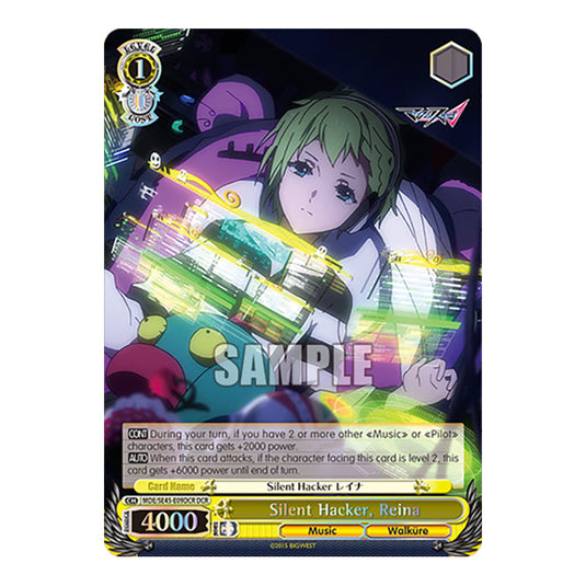 Character MDE/SE45-E09DCR card from the Weiss Schwarz set MACROSS Delta