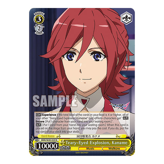 Character MDE/SE45-E20 card from the Weiss Schwarz set MACROSS Delta