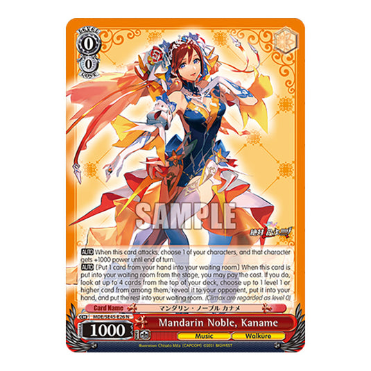 Character MDE/SE45-E26 card from the Weiss Schwarz set MACROSS Delta