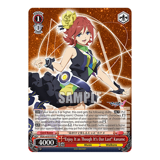 Character MDE/SE45-E43 card from the Weiss Schwarz set MACROSS Delta