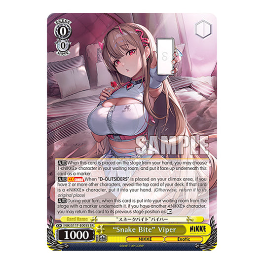 Character NIK/S117-E005S card from the Weiss Schwarz set GODDESS OF VICTORY: NIKKE