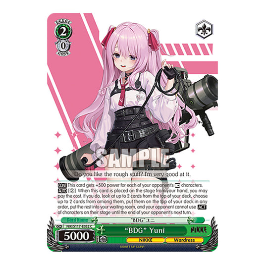 Character NIK/S117-E052 card from the Weiss Schwarz set GODDESS OF VICTORY: NIKKE