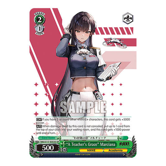Character NIK/S117-E053S card from the Weiss Schwarz set GODDESS OF VICTORY: NIKKE