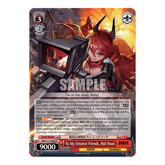 Character NIK/S117-E065 card from the Weiss Schwarz set GODDESS OF VICTORY: NIKKE