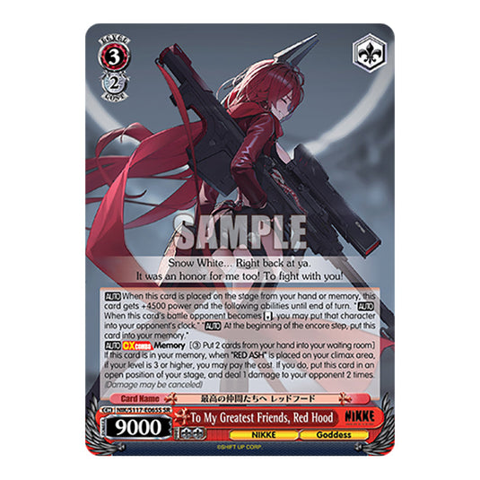 Character NIK/S117-E065S card from the Weiss Schwarz set GODDESS OF VICTORY: NIKKE