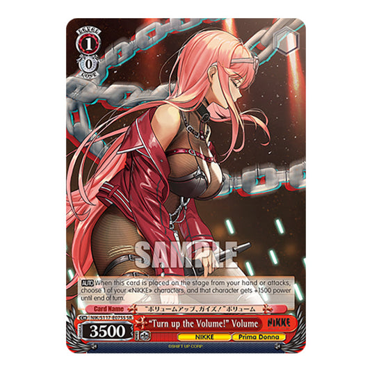 Character NIK/S117-E075S card from the Weiss Schwarz set GODDESS OF VICTORY: NIKKE