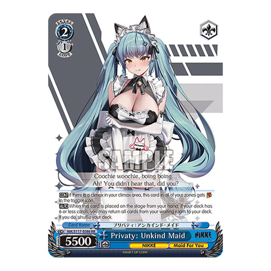 Character NIK/S117-E086 card from the Weiss Schwarz set GODDESS OF VICTORY: NIKKE