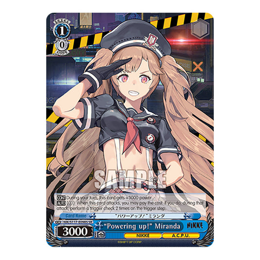 Character NIK/S117-E098S card from the Weiss Schwarz set GODDESS OF VICTORY: NIKKE