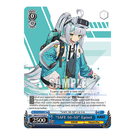 Character NIK/S117-E105 card from the Weiss Schwarz set GODDESS OF VICTORY: NIKKE
