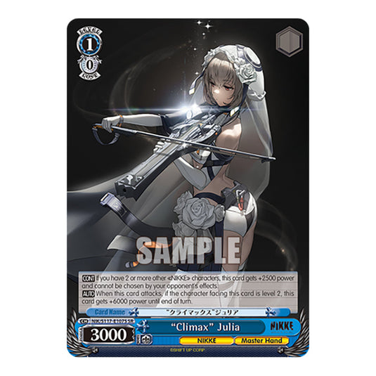 Character NIK/S117-E107S card from the Weiss Schwarz set GODDESS OF VICTORY: NIKKE