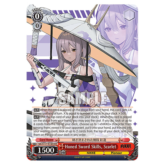 Character NIK/S117-TE14R card from the Weiss Schwarz set GODDESS OF VICTORY: NIKKE