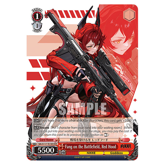 Character NIK/S117-TE19R card from the Weiss Schwarz set GODDESS OF VICTORY: NIKKE