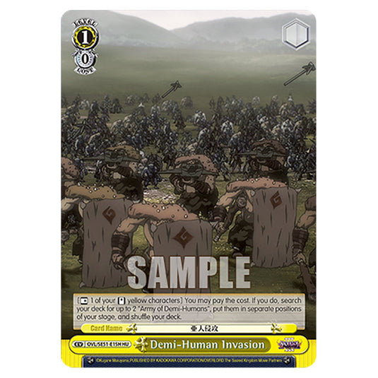 Demi-Human Invasion OVL/SE51-E15H card from the Weiss Schwarz set Nazarick: Tomb of the Undead Vol.3