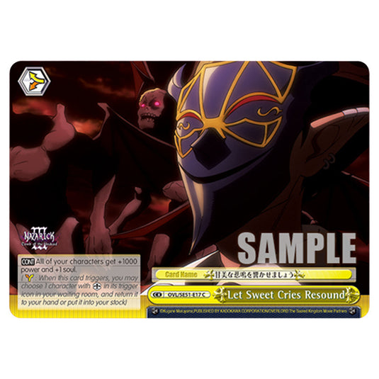 Let Sweet Cries Resound OVL/SE51-E17 card from the Weiss Schwarz set Nazarick: Tomb of the Undead Vol.3