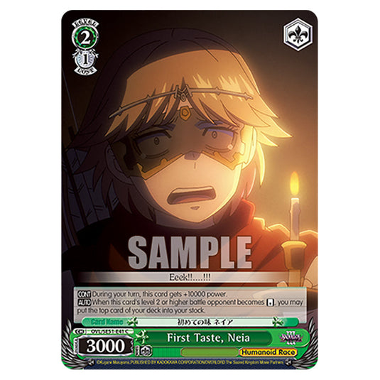 First Taste, Neia OVL/SE51-E41 card from the Weiss Schwarz set Nazarick: Tomb of the Undead Vol.3