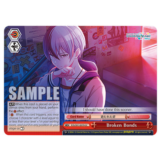 Broken Bonds PJS/S91-E079 card from the Weiss Schwarz set Hatsune Miku: Colourful Stage!