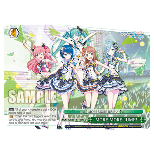MORE MORE JUMP! PJS/S91-E110 card from the Weiss Schwarz set Hatsune Miku: Colourful Stage!