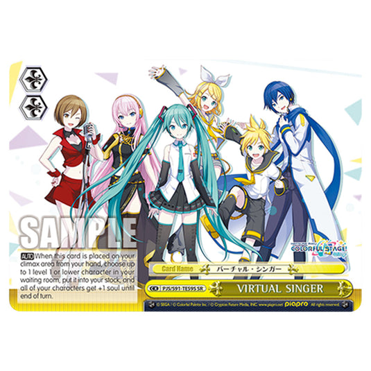 VIRTUAL SINGER PJS/S91-TE59S card from the Weiss Schwarz set Hatsune Miku: Colourful Stage!