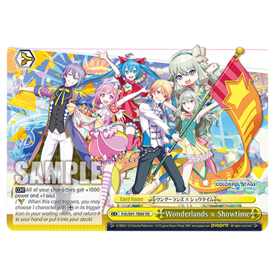 Wonderlands × Showtime PJS/S91-TE60 card from the Weiss Schwarz set Hatsune Miku: Colourful Stage!