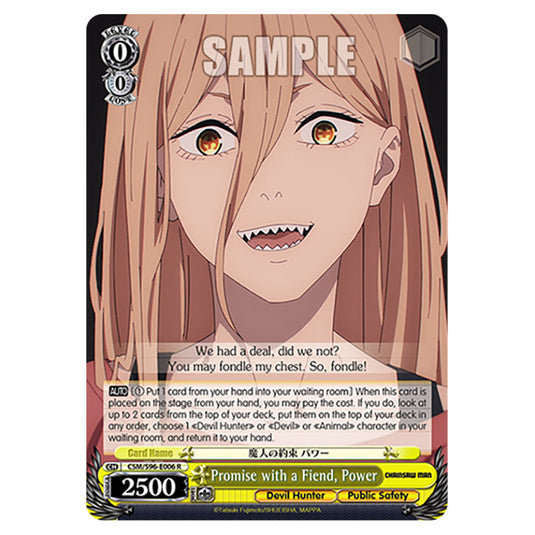 Weiss Schwarz - Chainsaw Man - Promise with a Fiend, Power (R) WSSC-CSM/S96-E006