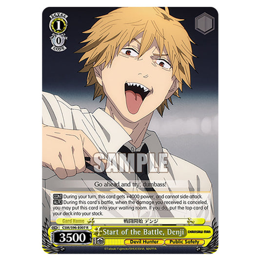 Weiss Schwarz - Chainsaw Man - Start of the Battle, Denji (R) WSSC-CSM/S96-E007