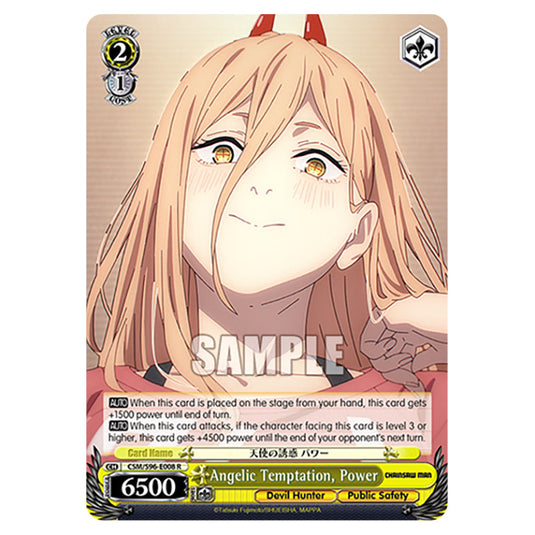 Weiss Schwarz - Chainsaw Man - Angelic Temptation, Power (R) WSSC-CSM/S96-E008