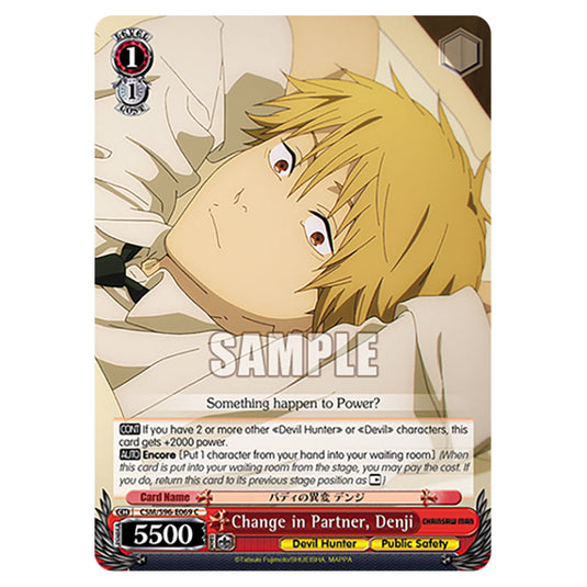 Weiss Schwarz - Chainsaw Man - Change in Partner, Denji (C) WSSC-CSM/S96-E069