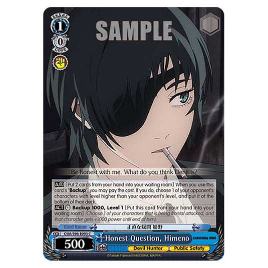 Weiss Schwarz - Chainsaw Man - Honest Question, Himeno (C) WSSC-CSM/S96-E093